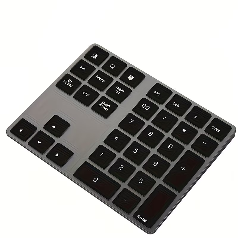 USB-C Charging 34 Key Bluetooth Digital Keyboard Smart Wireless Digital Keyboard Compatible with MAC OS Computer Keyboard