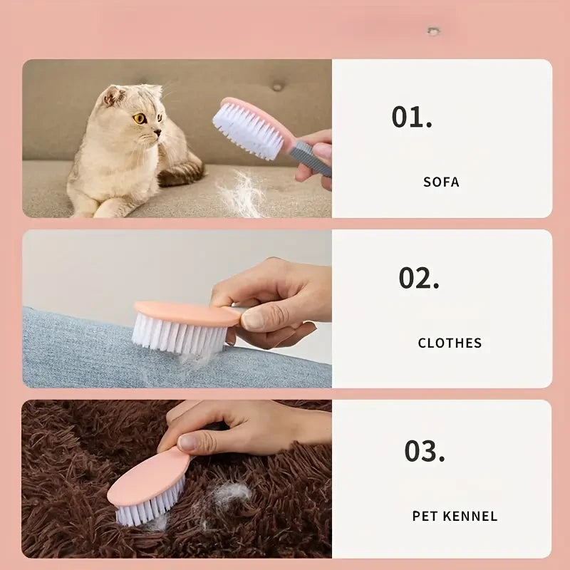 Soft-Touch Detangling Comb for Cats & Dogs — Gentle Plastic Teeth