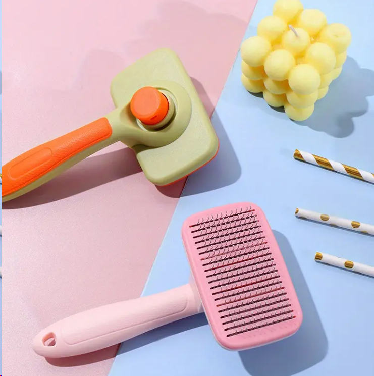 Long and short-haired pet hair cleaning comb