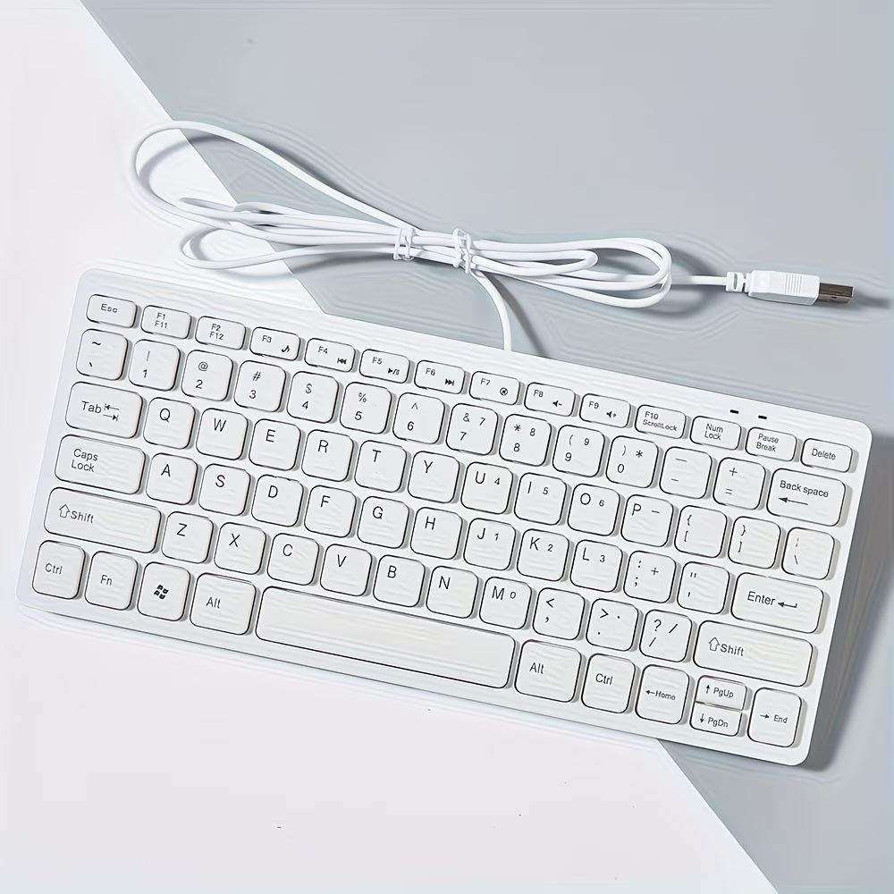 Ultra thin USB ergonomic keyboard, suitable for 12 inch laptops and desktops