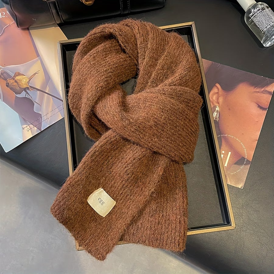1 Soft, Warm, Solid-Color Scarf