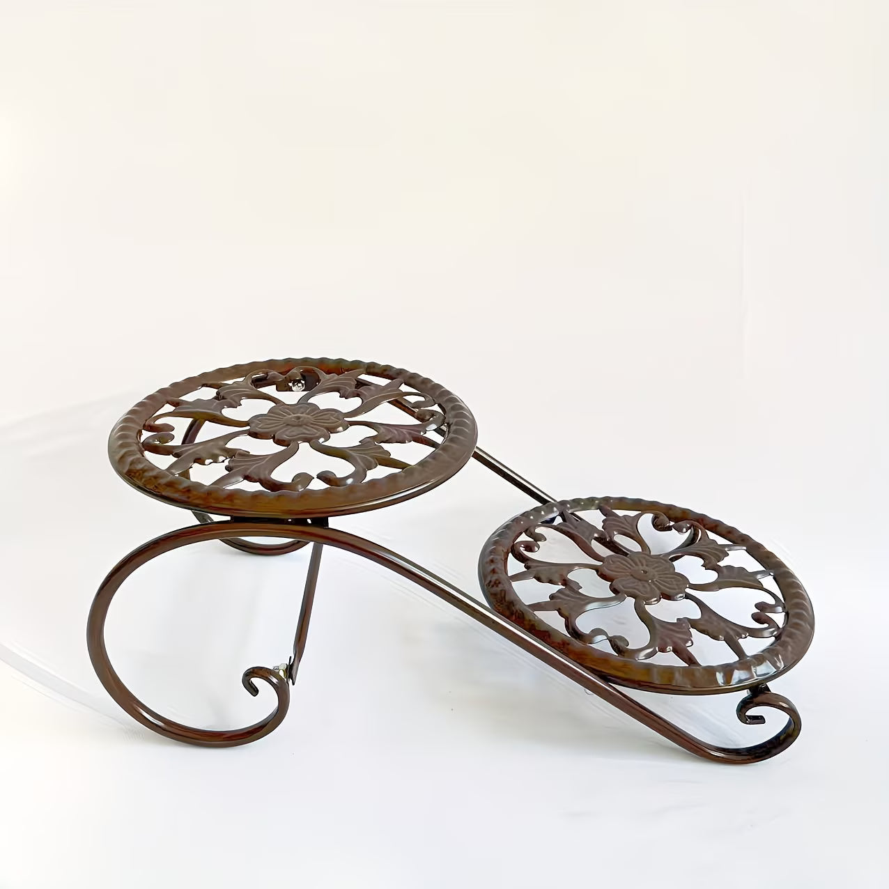 Double-Layer Flower Rack