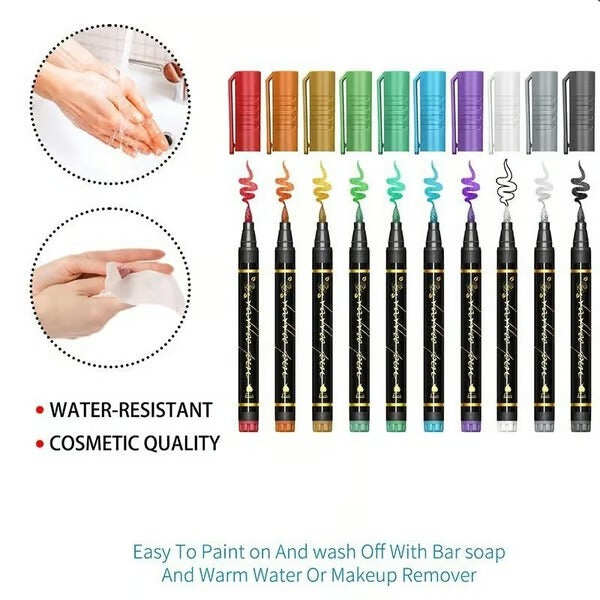 15 Colors Temporary Tattoo Markers