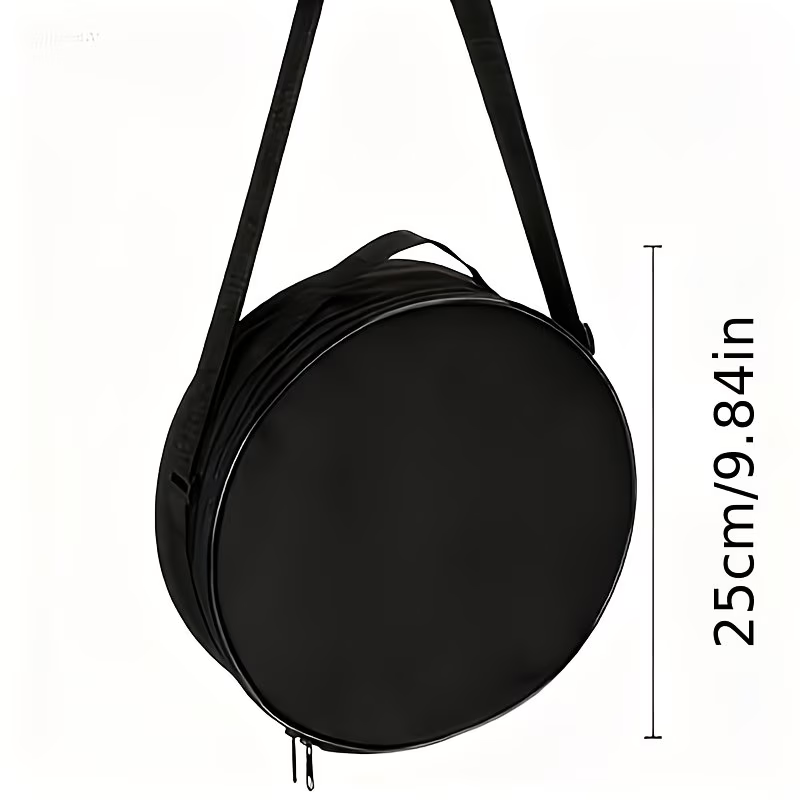 Folding Stool Storage Bag | Durable Black, Round Seat with Comfortable Cushion