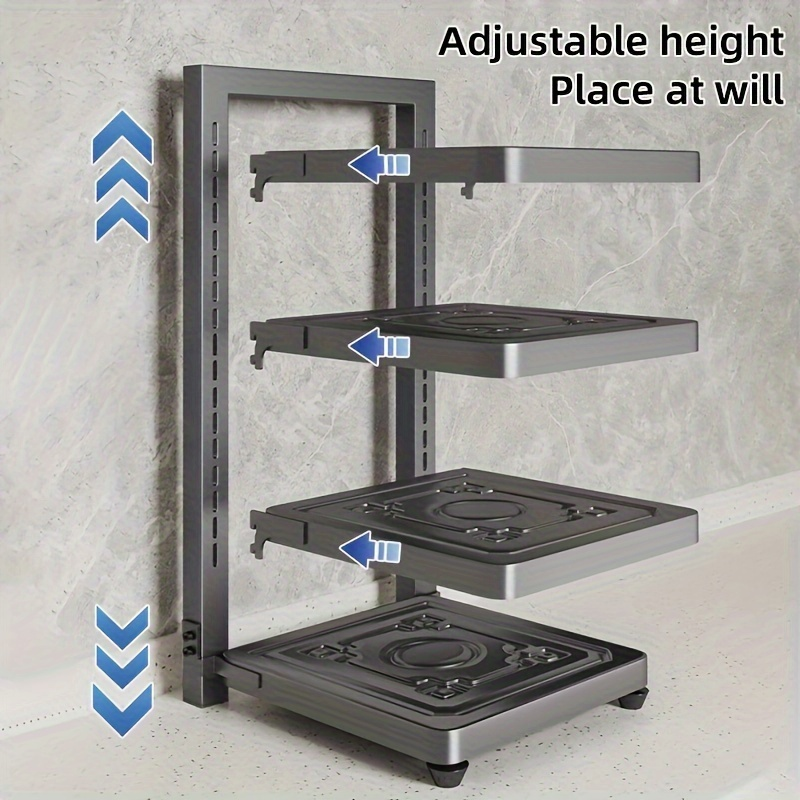 Kitchen cabinet sink under-pane pot, pan, and bowl storage rack