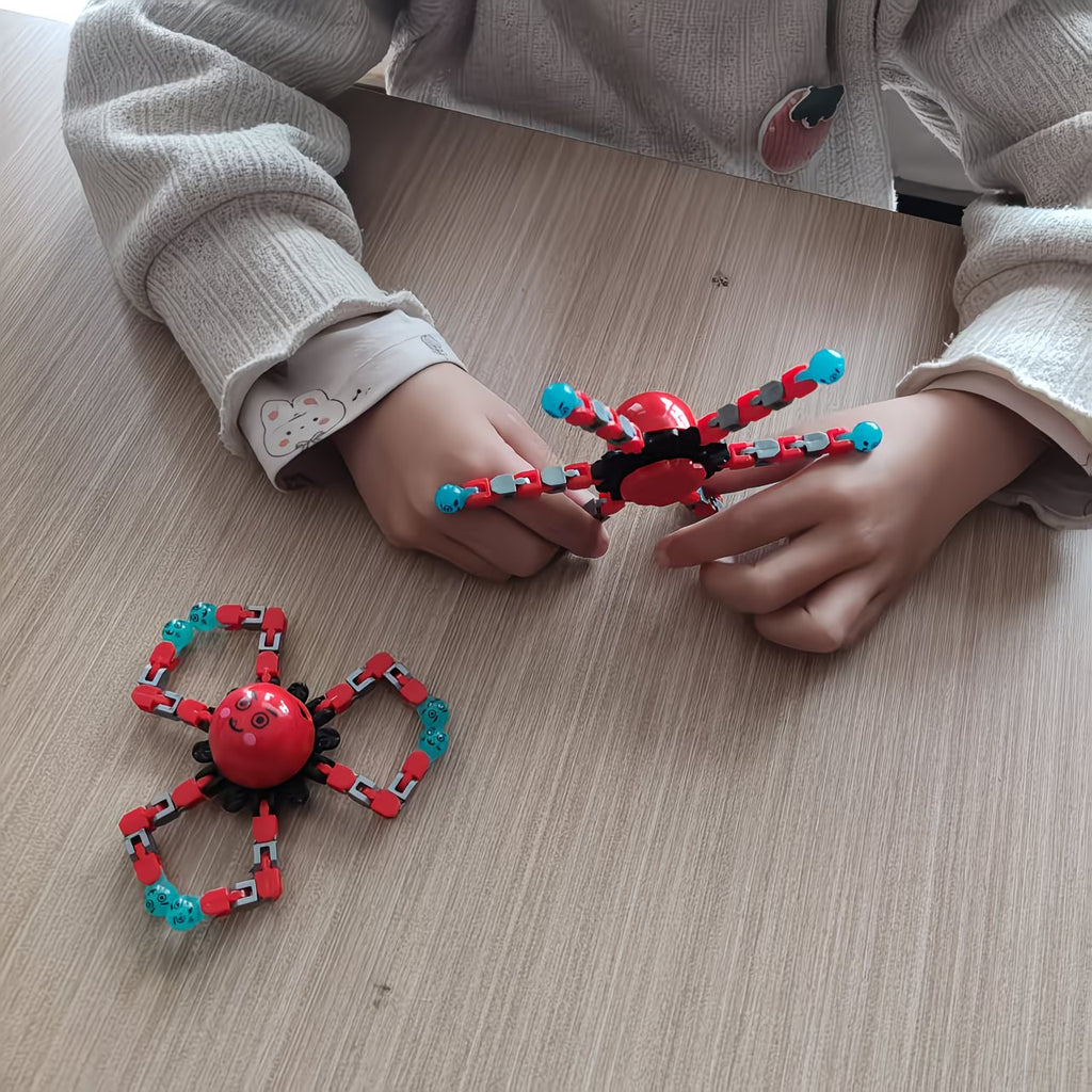 Mechanical fidget spinner with strange face robot gyro toy