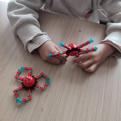 Mechanical fidget spinner with strange face robot gyro toy