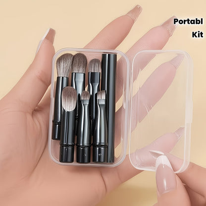 6-piece mini travel makeup brush set