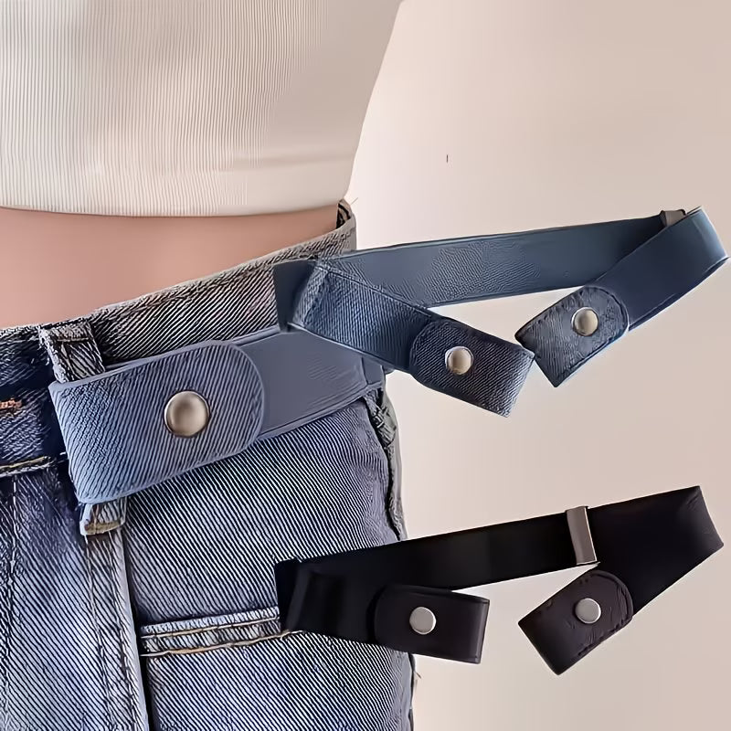 2-Pack Invisible Elastic Belt – Buckle-Free Adjustable Design