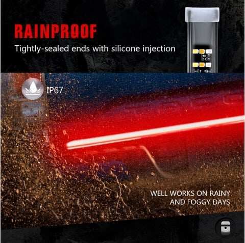 Fishbone turn signals and taillights