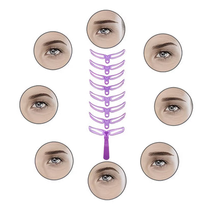 8pcs Eyebrow Painting Aid Makeup Tool
