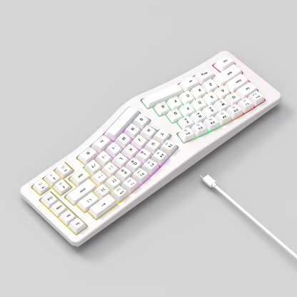 Wired 69 key compact typing partition comfortable portable key cable separation desktop laptop