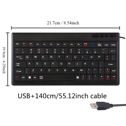 A compact and lightweight 8.5-inch mini keyboard designed specifically for educational and office use
