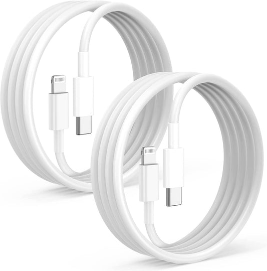 2 sets of pink 6-foot fast charging cables suitable for Apple iPhone 14 Pro Max