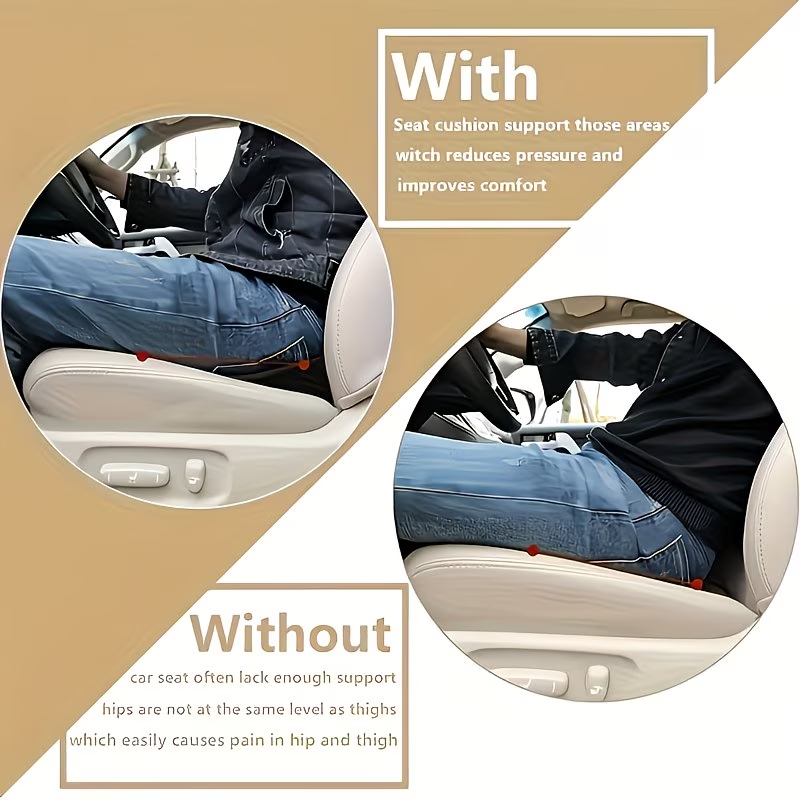 1 piece ergonomic memory foam car seat set