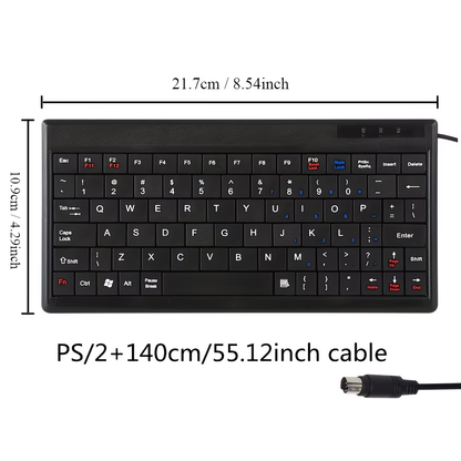 A compact and lightweight 8.5-inch mini keyboard designed specifically for educational and office use
