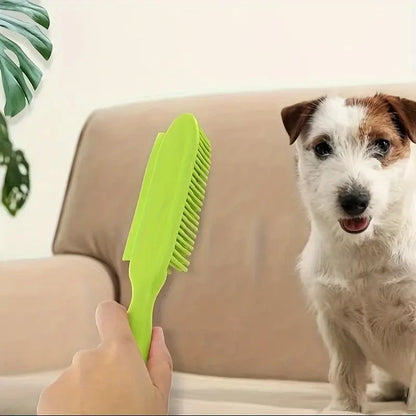 Rubber Grooming Brush | Suitable for dog bathing, massage, and efficient cleaning.