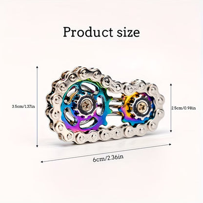 Bicycle chain fidget spinner