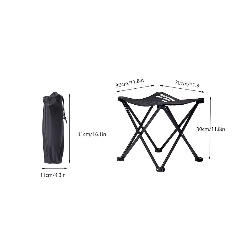 Outdoor folding stool, portable aluminum alloy mini fishing chair
