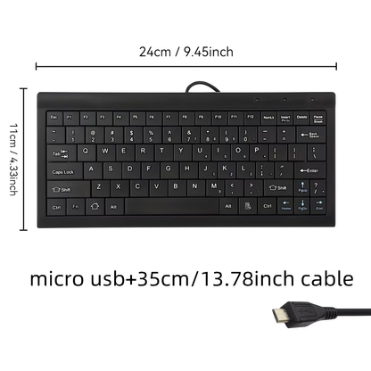 A compact and lightweight 9-inch mini keyboard designed specifically for educational and office use, suitable for CNC lathes and general-purpose machine tools