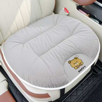 1pc Winter Plush Comfortable and Soft Car Square Cushion, Suitable for 99% of Car Models, Women's Car Accessories
