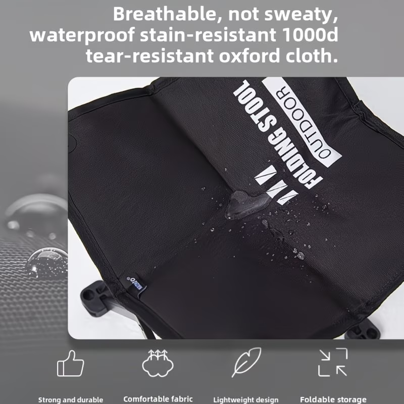 Outdoor folding stool, portable aluminum alloy mini fishing chair