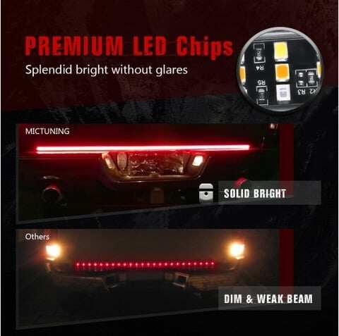 Fishbone turn signals and taillights