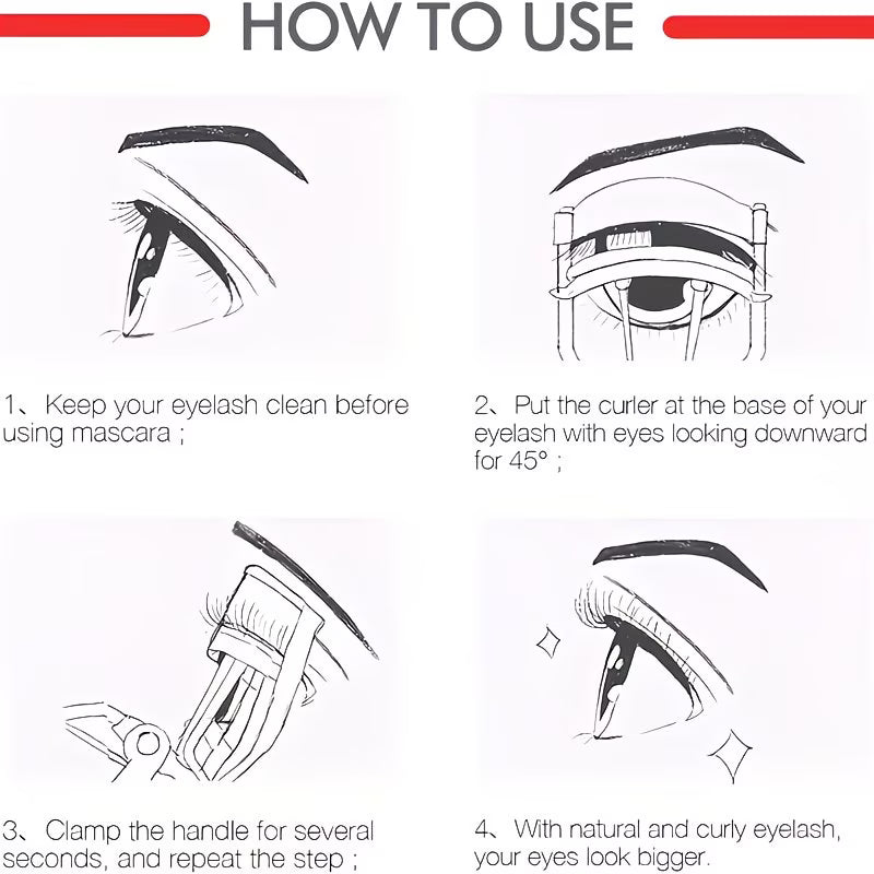 Professional eyelash curler comes with 10 replacement pads