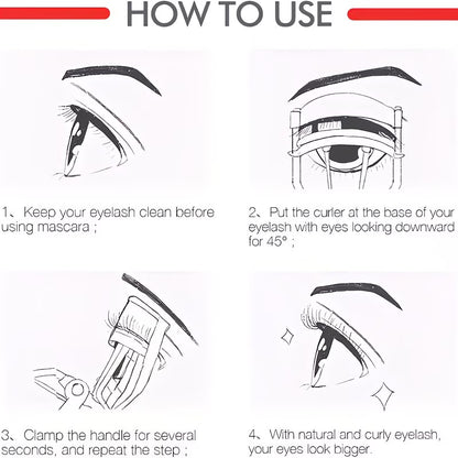 Professional eyelash curler comes with 10 replacement pads