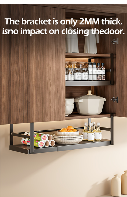 1-piece metal under-cabinet storage rack - no assembly required