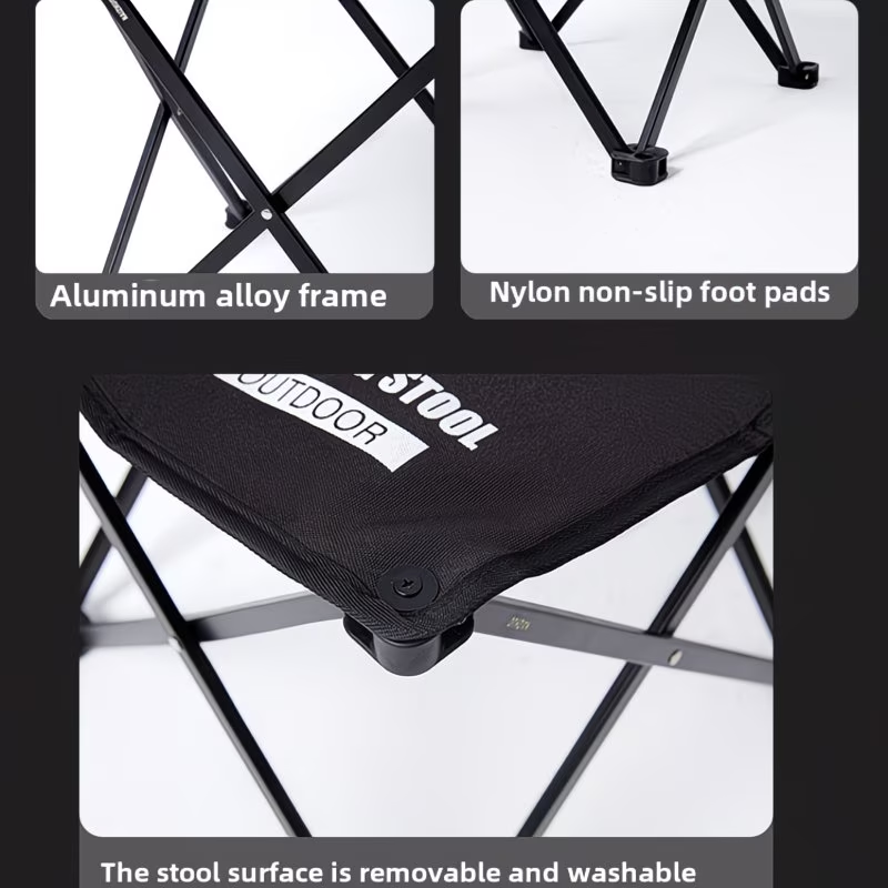 Outdoor folding stool, portable aluminum alloy mini fishing chair