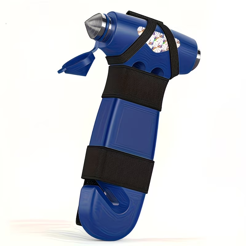 Black car safety hammer and window breaker