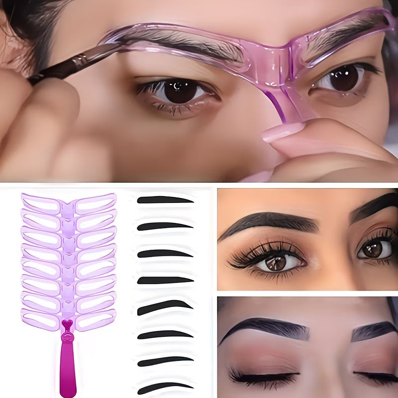 8pcs Eyebrow Painting Aid Makeup Tool