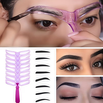 8pcs Eyebrow Painting Aid Makeup Tool