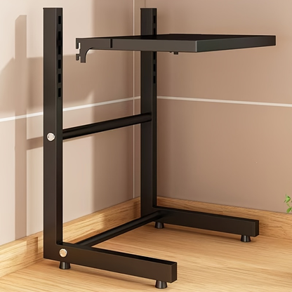 1 air fryer storage rack, metal countertop kitchen organizer