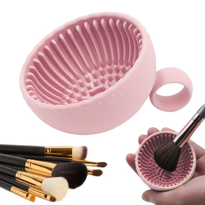Silicone Makeup Brush Cleaner Bowl