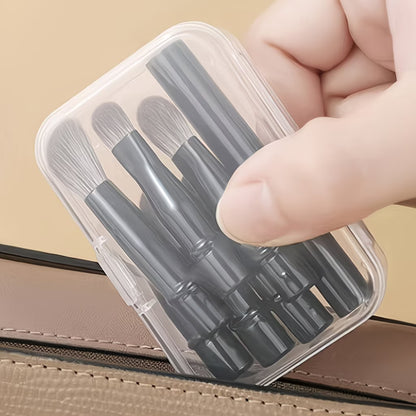 6-piece mini travel makeup brush set
