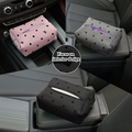 [Luxury] Elegant Polka Dot Bow Car Tissue Box