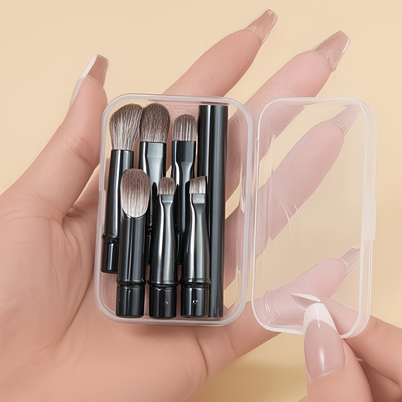 6-piece mini travel makeup brush set