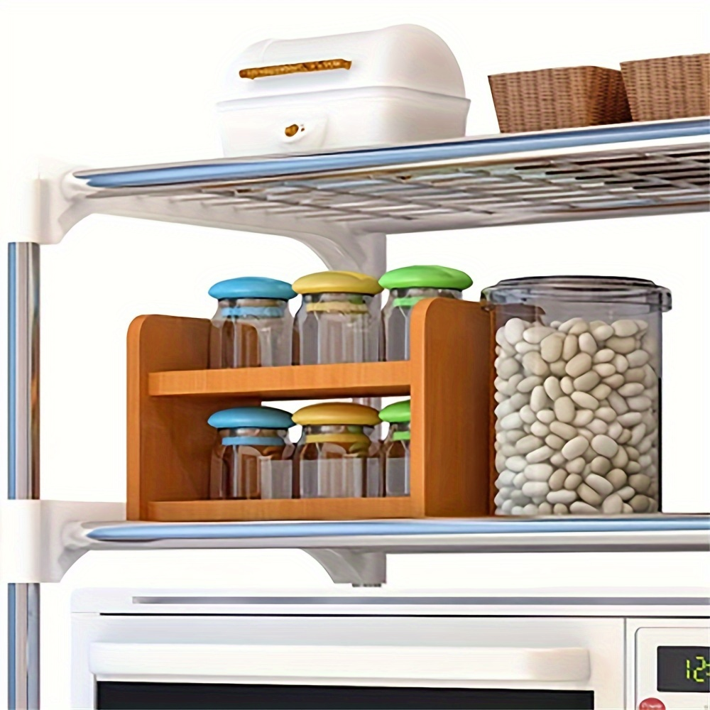 1-piece modern multi-layer kitchen storage rack, made of metal and PVC