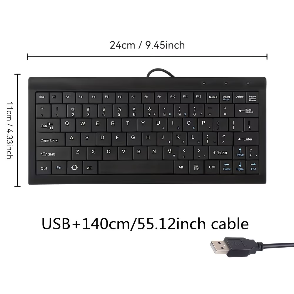 A compact and lightweight 9-inch mini keyboard designed specifically for educational and office use, suitable for CNC lathes and general-purpose machine tools