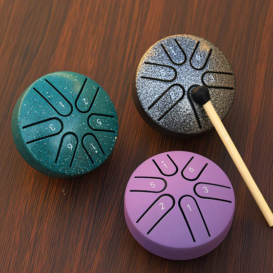 3-inch 6-tone steel tongue drum