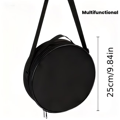 Folding Stool Storage Bag | Durable Black, Round Seat with Comfortable Cushion