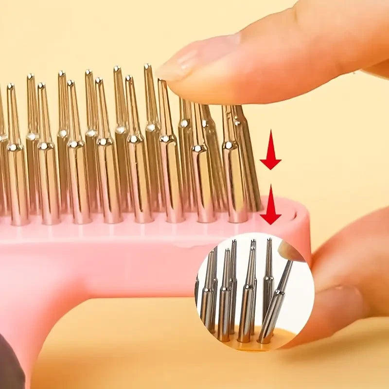 Stainless Steel Double-Row Pin Pet Grooming Comb