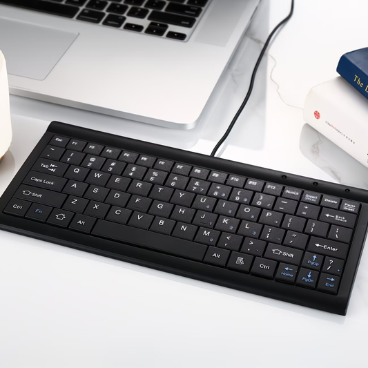 A compact and lightweight 9-inch mini keyboard designed specifically for educational and office use, suitable for CNC lathes and general-purpose machine tools