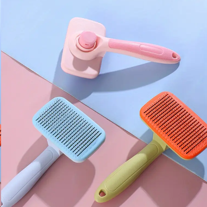 Long and short-haired pet hair cleaning comb