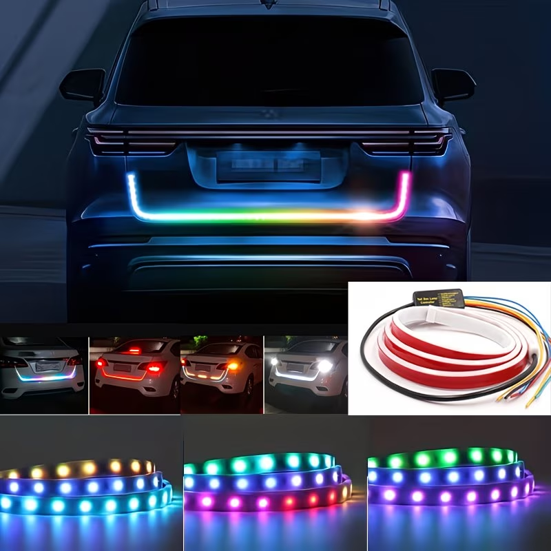 Light strip car LED 12V dynamic, vehicle LED light source, compatible with multiple models