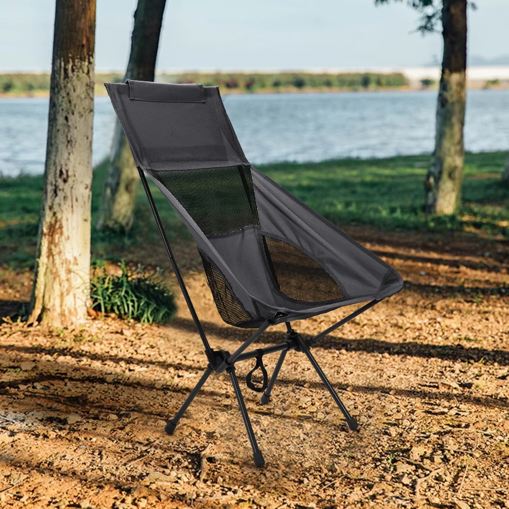 Folding hiking chair, height adjustable, outdoor chair, 41*80*88 cm