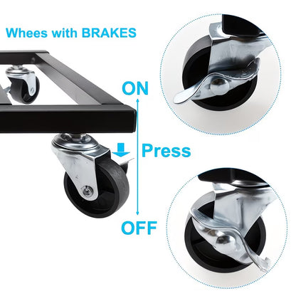Heavy-duty mobile plant stand with locking casters