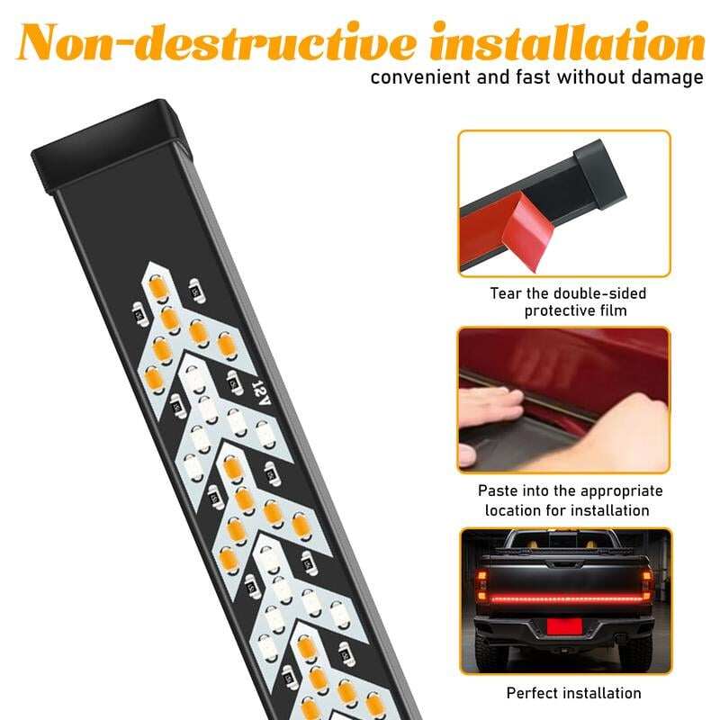 Fishbone turn signals and taillights